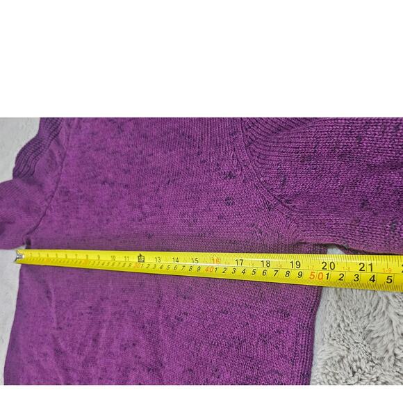 J.Jill Cotton Turtleneck Sweater, Wearever Collection Ribbed Arm & Hems Sz M New - Picture 7 of 8